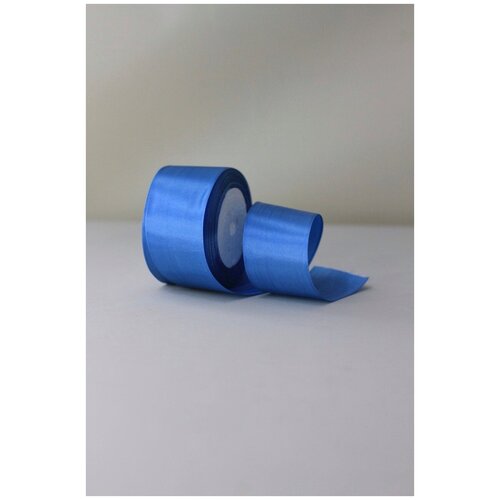 Лента атласная 50 мм синий