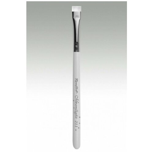 Roubloff Moonlight 211 - Плоская из волоса белой синтетики №10. Кисть для тонального крема.