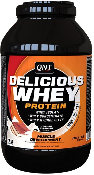 QNT Delicious Whey Protein, 2200 g (печенье крем)