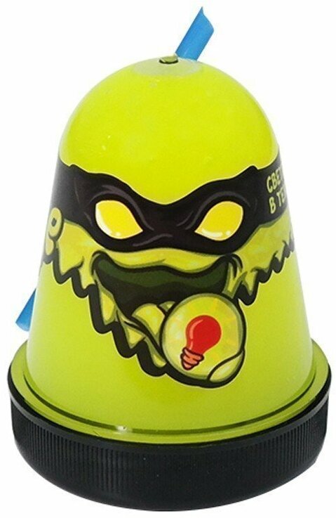 Слайм Slime "Ninja", желтый, светится в темноте, 130г