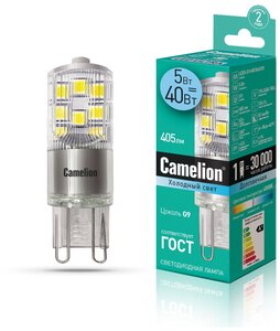 Светодиодная лампа Camelion LED5-G9-NF/845/G9