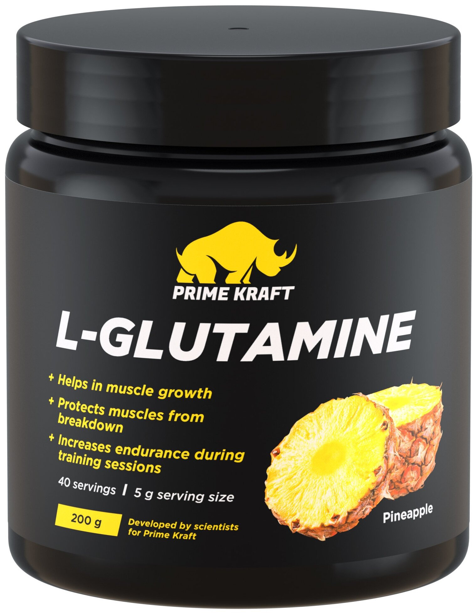 Prime Kraft L-Glutamine (200 гр.) (Ананас)