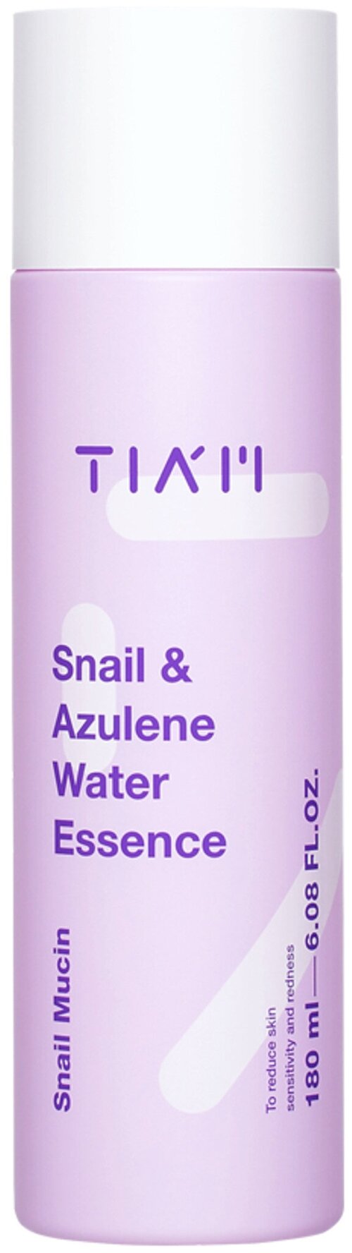 TIAM Тонер-эссенция с муцином улитки и азуленом - Snail & Azulene Water Essence, 180мл