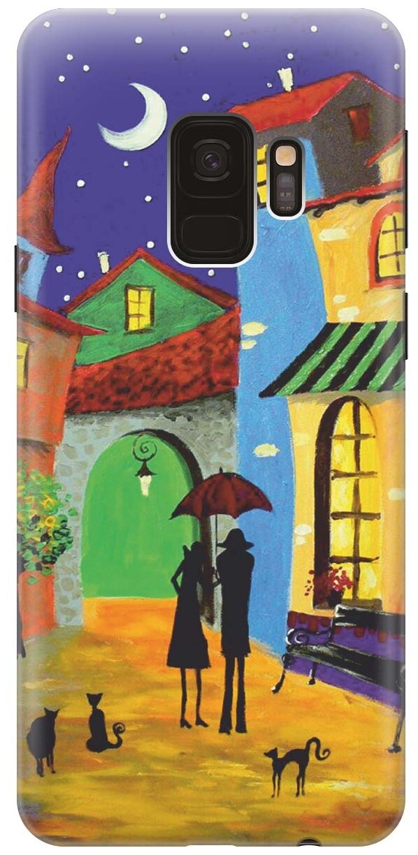 RE: PAЧехол - накладка ArtColor для Samsung Galaxy S9 с принтом "Разноцветный город"