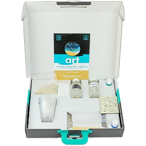 MASTER IQ 2 Набор для рисования абстрактных картин эпоксидной смолой Океан 25х25 10х10 см 6001 7977₽