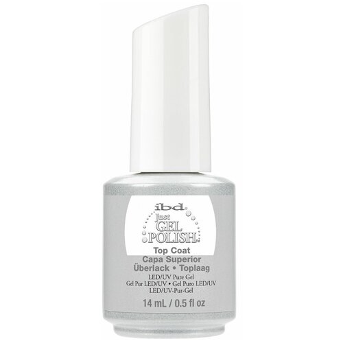 Ibd Верхнее покрытие Just Gel Polish Top Coat, прозрачный, 14 мл seche верхнее покрытие vive instant gel effect top coat прозрачный 14 мл