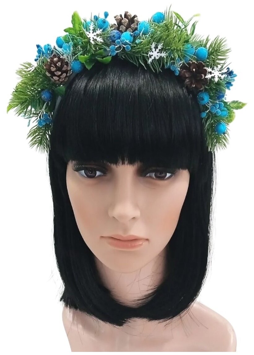 Ободок Сфера "Белые Розы", для фотосессии и тематических вечеринок