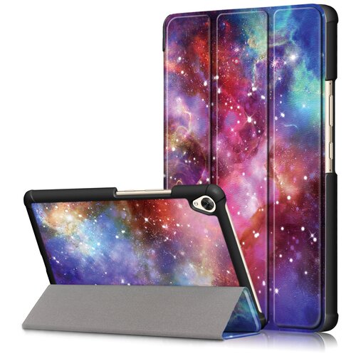 фото Чехол-обложка футляр mypads для huawei mediapad m6 8.4 тонкий с магнитной застежкой необычный с красивым рисунком тематика звездное небо