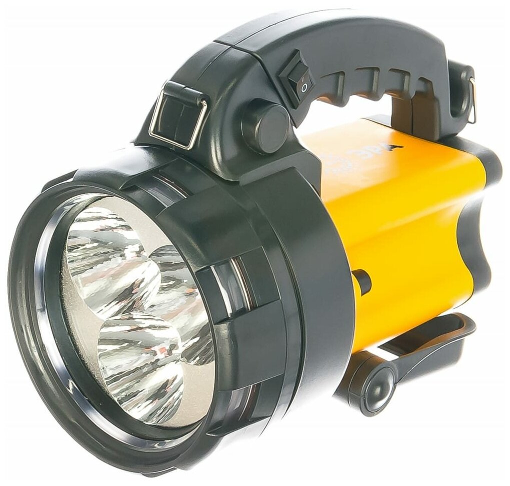 Аккумуляторный фонарь ЭРА PA-604, желтый / черный, 3Вт [б0031035] - фото №7