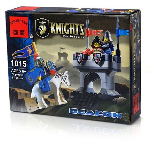 Конструктор ENLIGHTEN Knights 1015 Сигнальная башня, 77 дет.