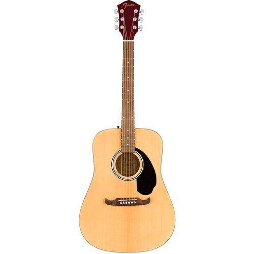 FENDER FA-125 DREADNOUGHT WALNUT акустическая гитара, цвет натуральный, в комплекте чехол