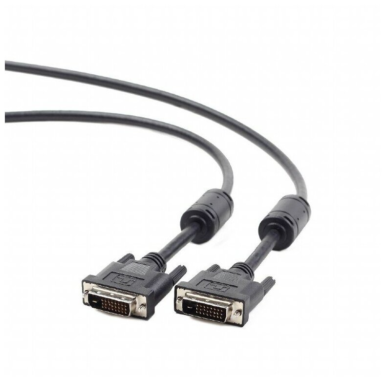 Аксессуар Gembird Cablexpert DVI-D Dual Link 25M/25M 1.8m Black CC-DVI2-BK-6