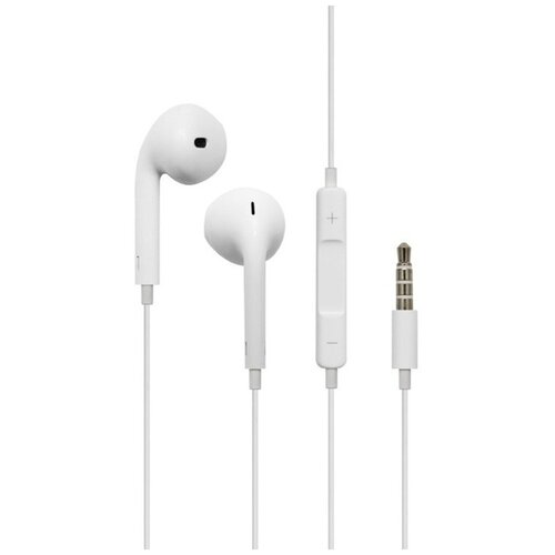 Наушники Hoco M1 проводные вкладыши микрофон Jack 35 12 м белые 96100₽