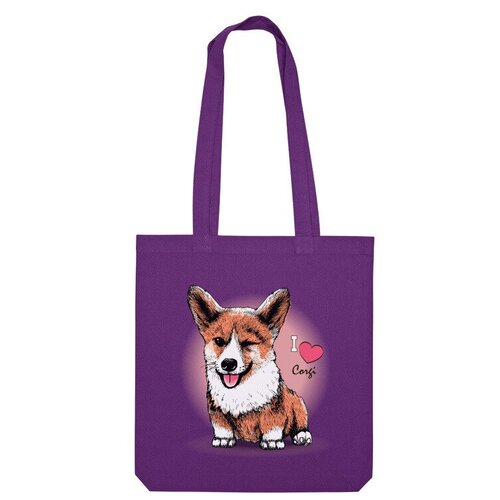 фото Сумка шоппер us basic, фиолетовый