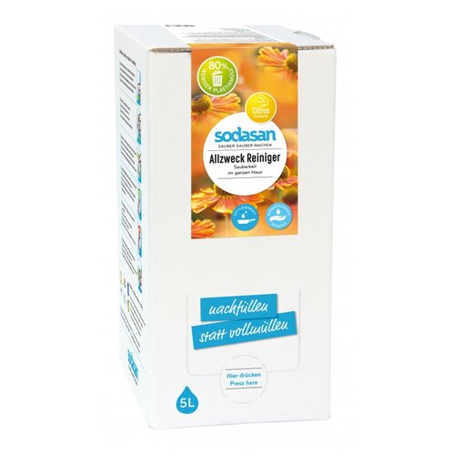 Чистящее средство SODASAN All-Purpose Cleaner Citrus, универсальное, 5л