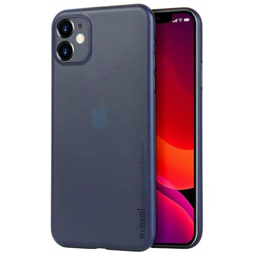 Накладка пластиковая Memumi iPhone 11 синяя 0.3mm