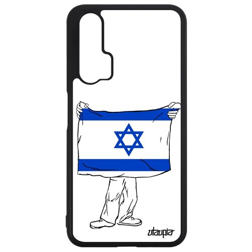 фото Чехол на мобильный nova 5t, "флаг израиля с руками" страна государственный utaupia