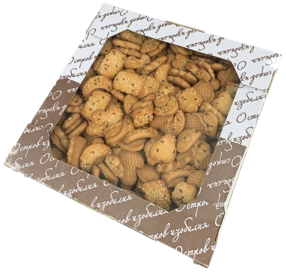 Печенье Остров изобилия Ассорти с кунжутной посыпкой, 1.1 кг - фотография № 1