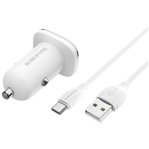 Зарядный комплект Borofone BZ12A Lasting power + кабель USB Type-C, 18 Вт, RU, white