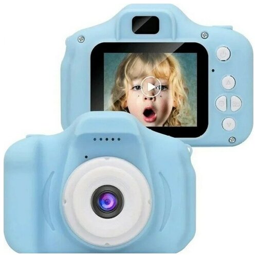 Детская цифровая камера Kids X2 Голубой