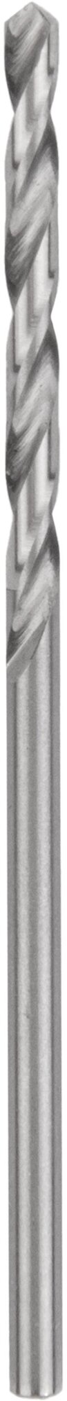 Сверло по металлу и чугуну 0,6 мм NORGAU Industrial из быстрорежущей HSS стали, DIN 338