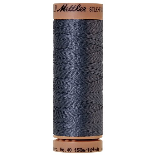 Нить для машинного квилтинга SILK-FINISH COTTON 40, 150 м 100% хлопок 0311 Blue Shadow ( 9136-0311 )