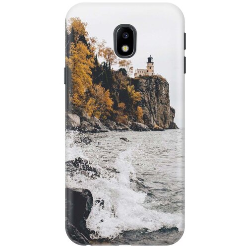 фото Cиликоновый чехол на samsung galaxy j3 (2017) / самсунг джей 3 2017 с принтом "северный маяк" gosso