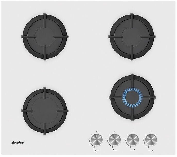 Встраиваемая газовая варочная панель Simfer H60N40W416