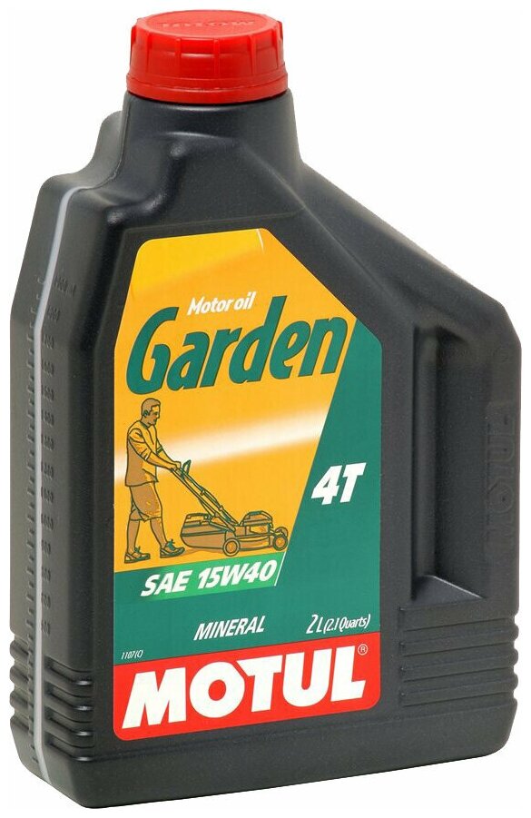 Моторное масло MOTUL Garden 4T 15W-40 API SF / CD, для четырехтактных двигателей, минеральное 0.6 л