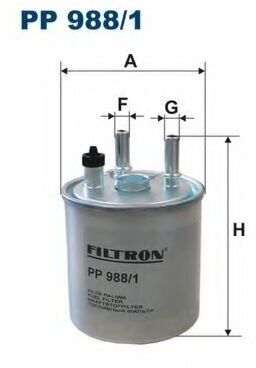 Фильтр топливный RE Kangoo 08-, Laguna III 07-, PP9881 FILTRON PP 988/1