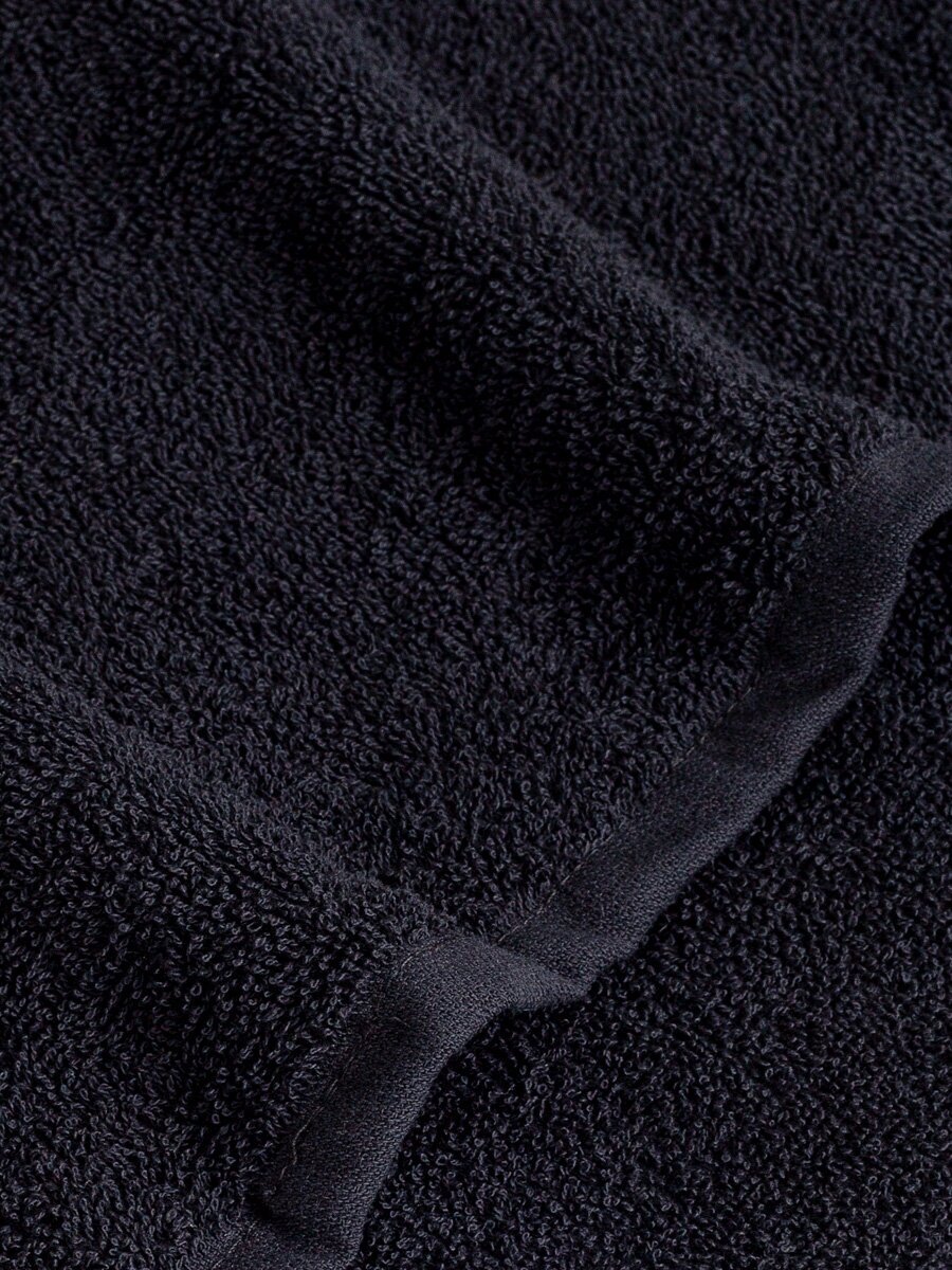Набор махровых полотенец Sandal "оптима" 50*90 см., цвет - черный, пл. 380 гр. - 4 шт. - фотография № 6