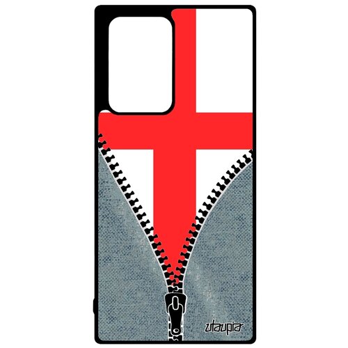фото Чехол на samsung galaxy note 20 ultra, "флаг англии на молнии" страна государственный utaupia