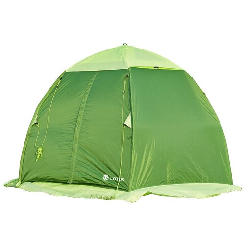 Палатка кемпинговая трёхместная ЛОТОС 3 Summer (центральная палатка), зеленый