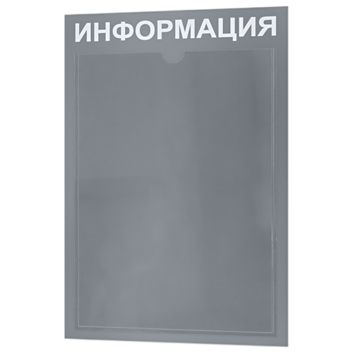 стенд универсальный а2 с пластиковыми карманами Стенд информационный с 1 карманом. Табличка информационная 255*365 мм.