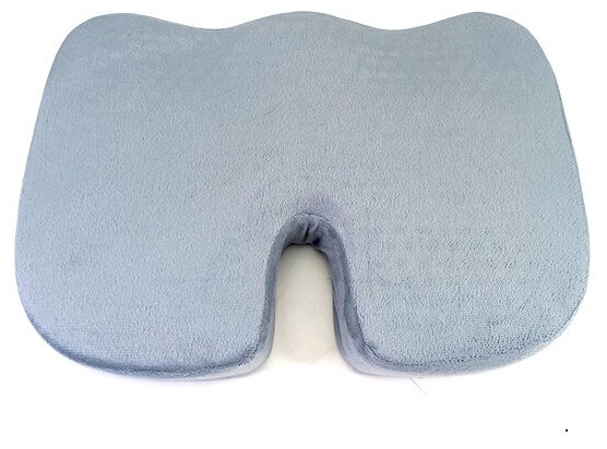 Анатомическая подушка для сидения с "памятью формы" гелевая / ортопедическая в офис, автомобиль, домой 45х35х7см. - фотография № 3