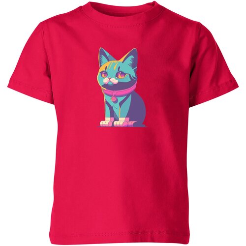 Футболка Us Basic, размер 14, розовый мужская футболка летний ретро кот l темно синий