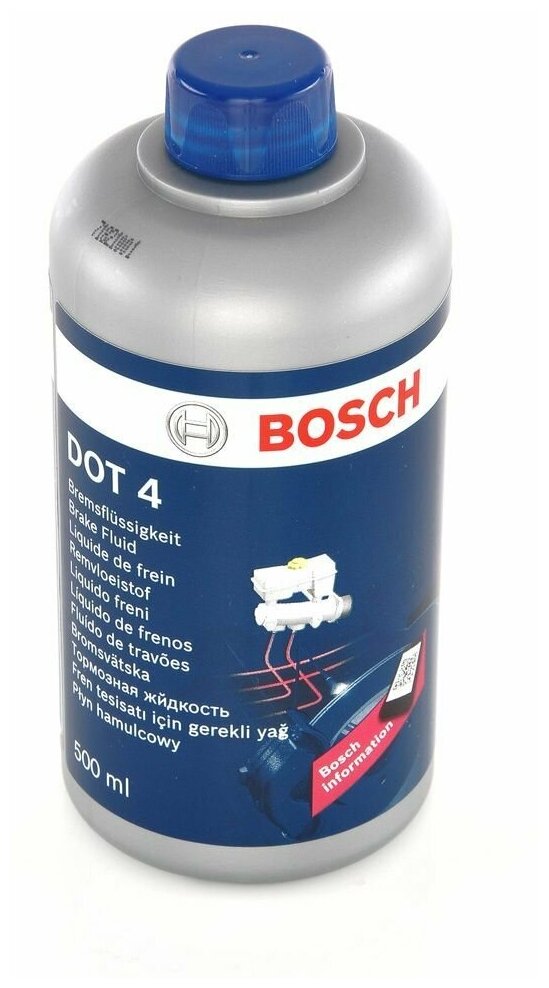 BOSCH Жидкость тормозная BOSCH DOT-4 (0,5 л), 1987479106 1987479106