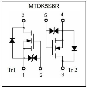 Микросхема MTDK5S6R N-Channel MOSFET 30V 0.25A SOT-363