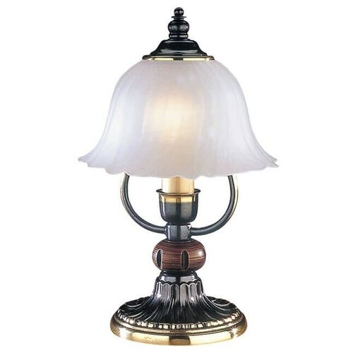 Лампа декоративная Reccagni Angelo P 2700, E14, цвет арматуры: бронзовый, цвет плафона/абажура: белый
