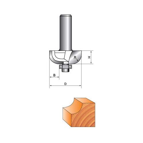 Фреза Globus 1018 R16 кромочная калевочная