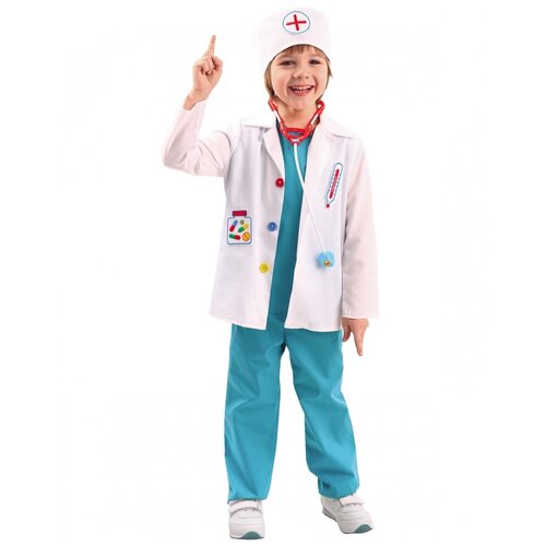 фото Детский костюм "доктор в пиджаке", 128 см. пуговка