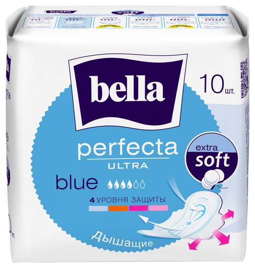 BELLA Прокладки гигиенические Perfekta Ultra Blue, 10 шт., 3 уп.