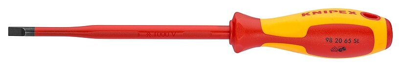 Отвертка SL3.5x0.6 шлицевая тонкая VDE KNIPEX KN-982035SL