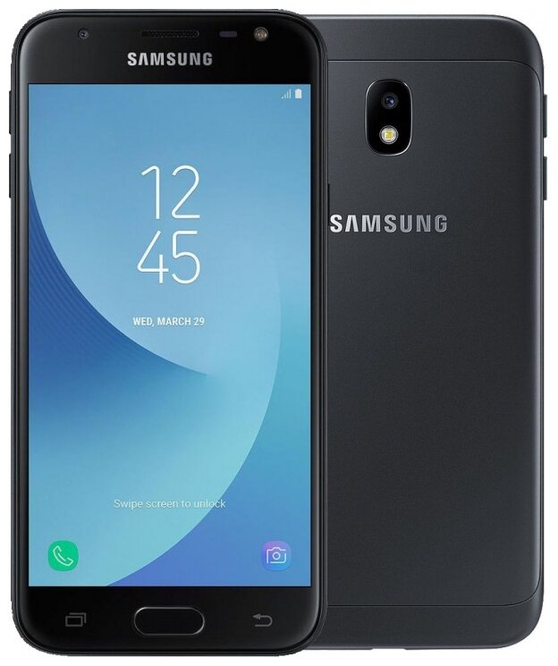 Смартфон Samsung Galaxy J3 (2017) 2/16 ГБ, Dual nano SIM, черный