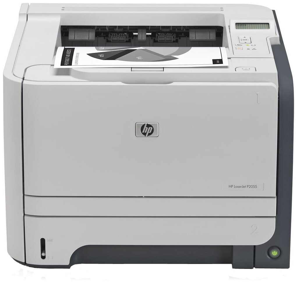 Принтер лазерный HP LaserJet P2055, ч/б, A4, белый