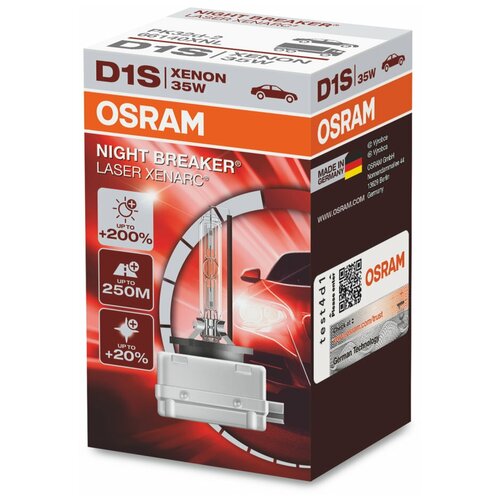 Лампа автомобильная ксеноновая OSRAM XENARC NIGHT BREAKER LASER D1S 66140XNL 35W 1 шт.