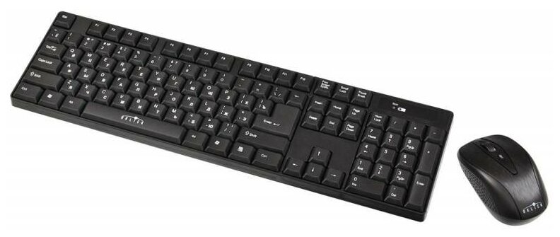 Клавиатура + мышь Oklick 210M клав: черный мышь: черный USB беспроводная