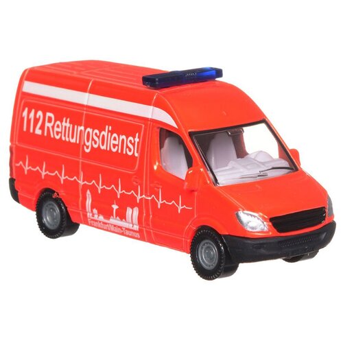 Фургон Siku Krankenwagen Ambulance (0805) 1:55, 10 см, красный