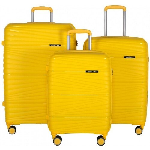 фото Комплект 3 чемоданов pp-802 желтый monkking