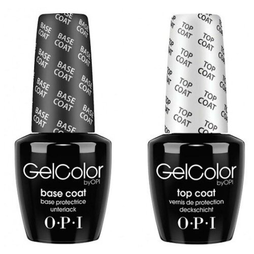 OPI Набор для маникюра Gel Color Base and Top, прозрачный, 15 мл opi набор для маникюра gel color base прозрачный 15 мл